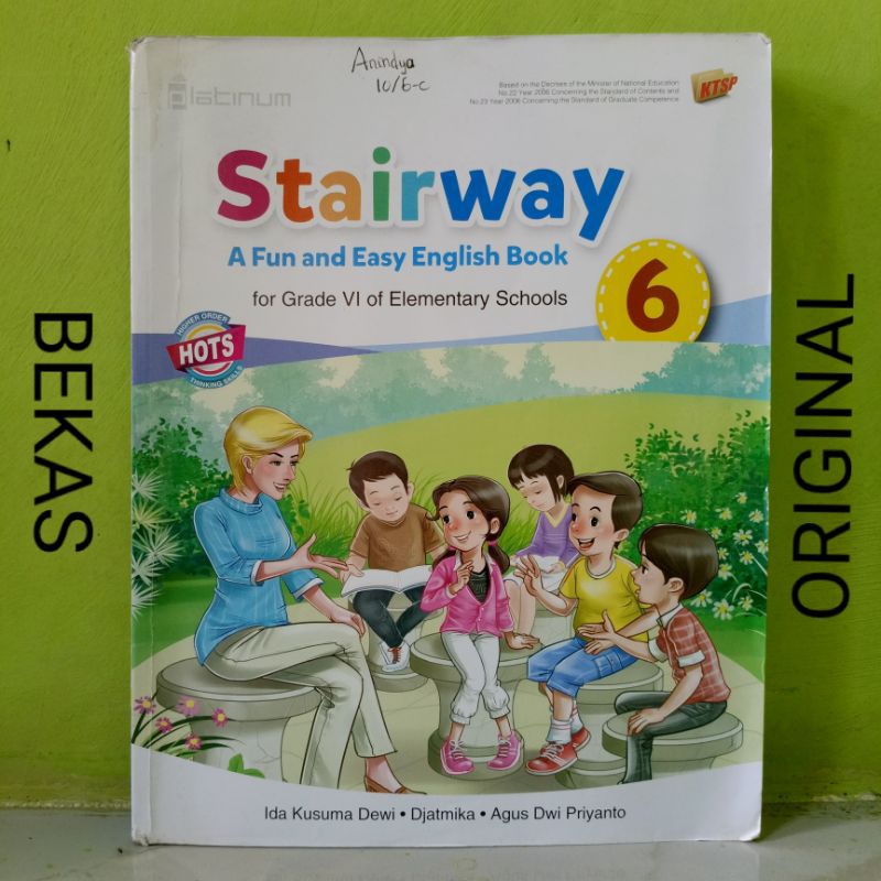 Buku Stairway A Fun And Easy English Book Bahasa Inggris kelas 6 VI SD MI Penerbit Platinum Tiga Ser
