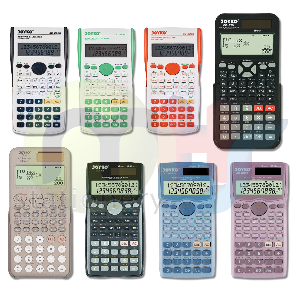 

Calculator Kalkulator Joyko Scientific Functions Ilmiah Fisika Kimia Falak Sains Matematika CC-