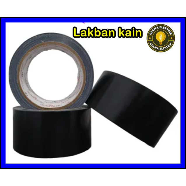 Ganghan Lakban Kain Hitam 2 Inch Murah