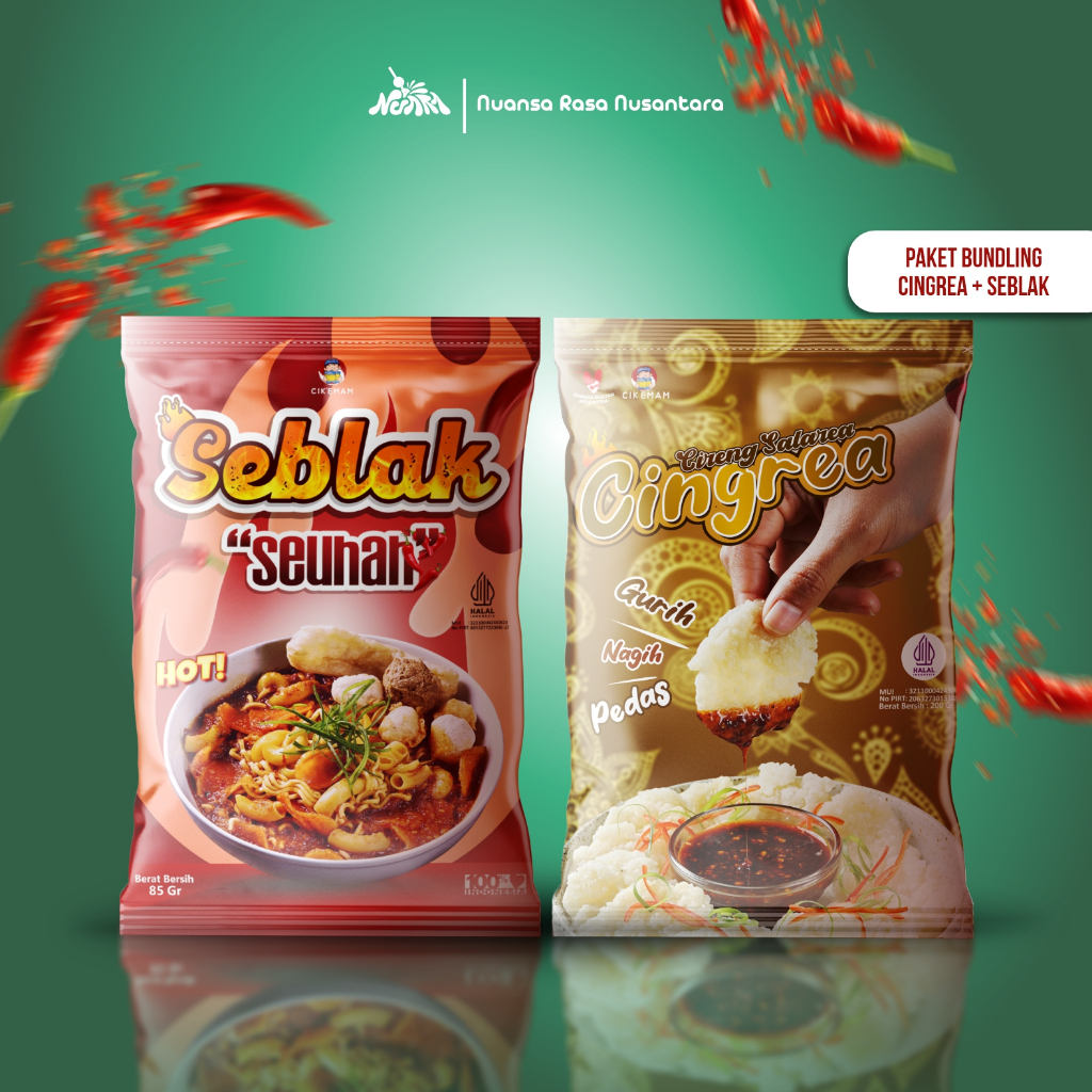 

[ TERLARIS & TERPERCAYA ] CIKEMAM - PAKET BUNDLING 2 ( Cingrea & Seblak Seuhah )
