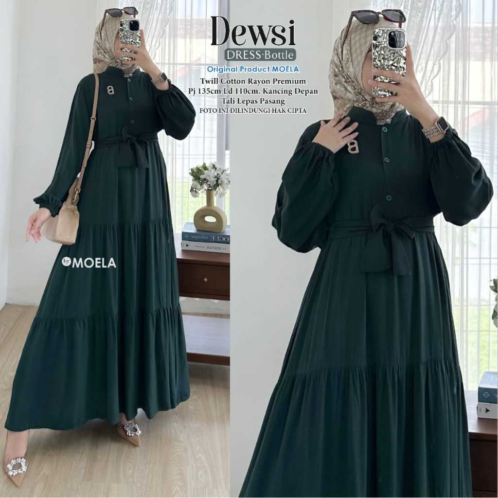 GAMIS POLOS CANTIK SERI DEWSI ORI MOELA LD 110