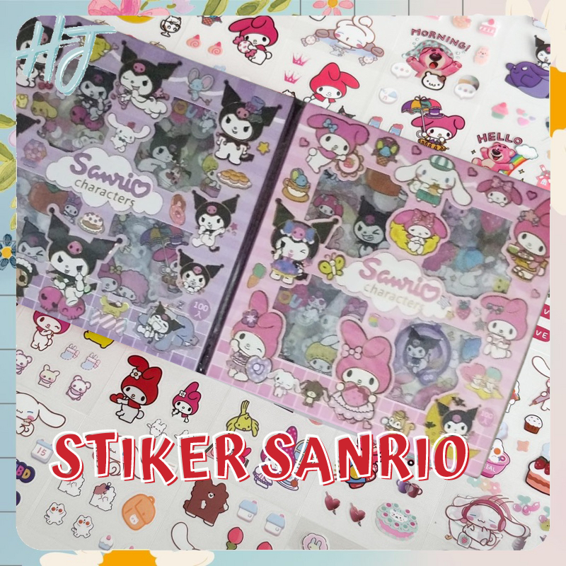 

HOKIJAKARTA | 200 Lembar Sticker Karakter Lucu Sanrio BTS BlackPink 2D