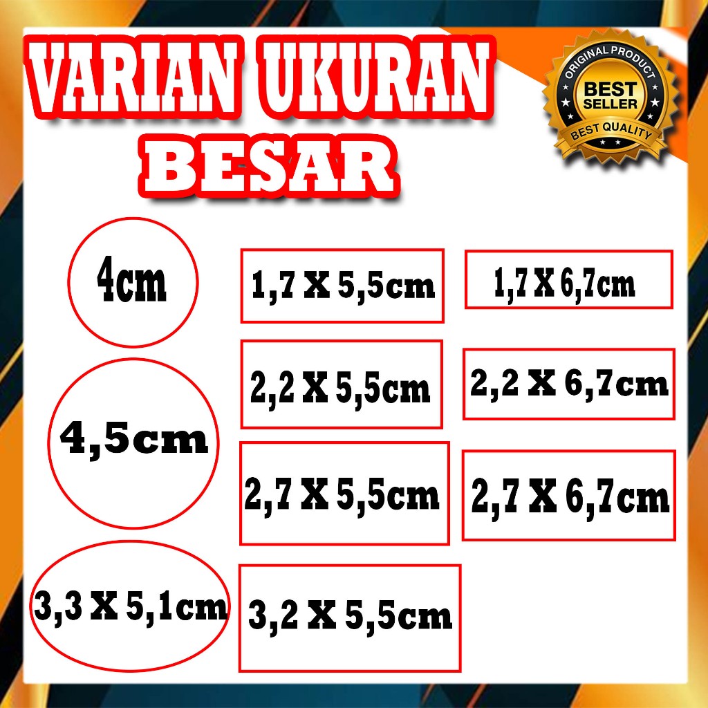 

RB STEMPEL WARNA COSTUM FREE DESAIN