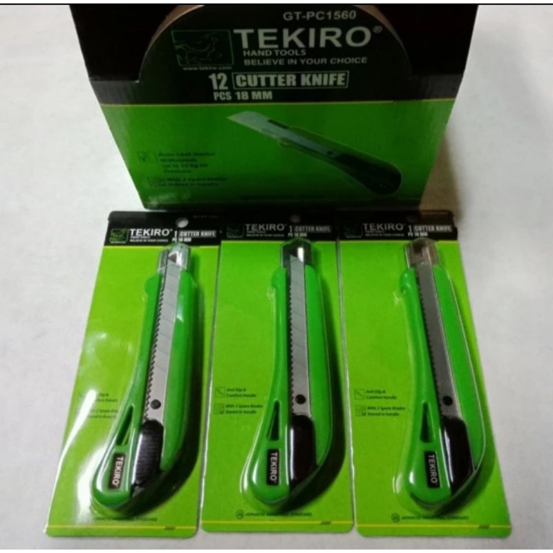 

tekiro pisau cutter 18mm / cutter knife 18mm/ kater pisau