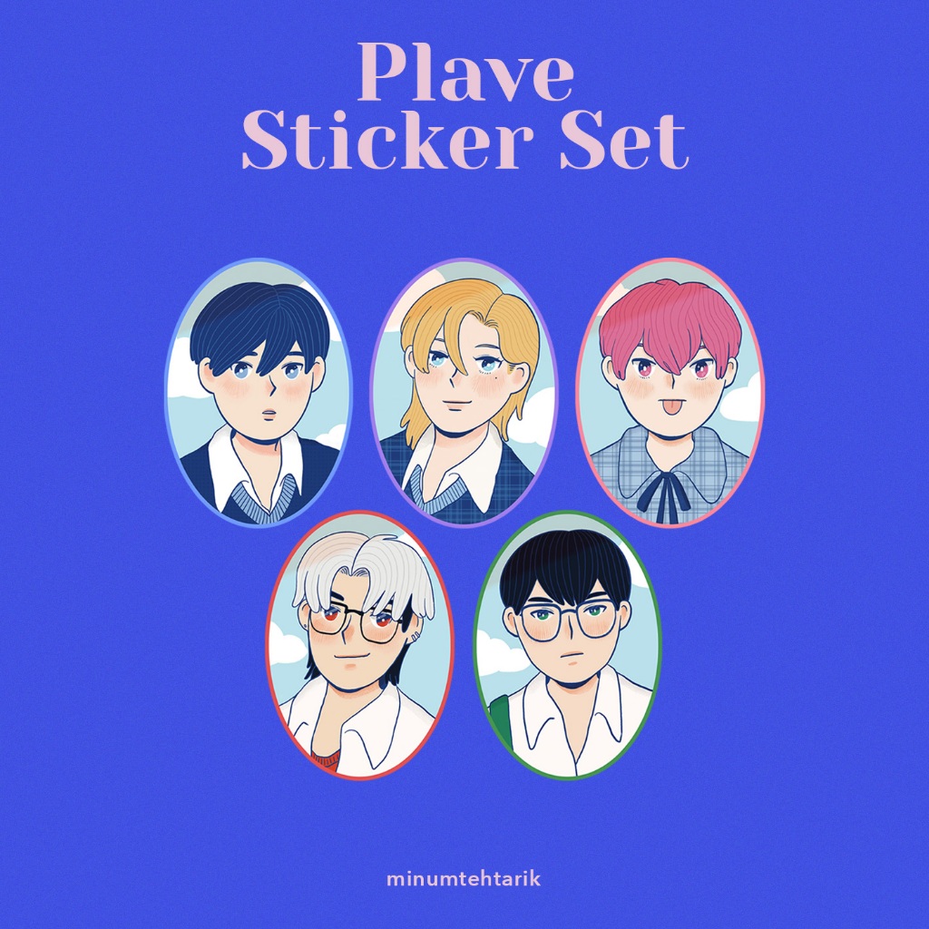 Plave Sticker Set