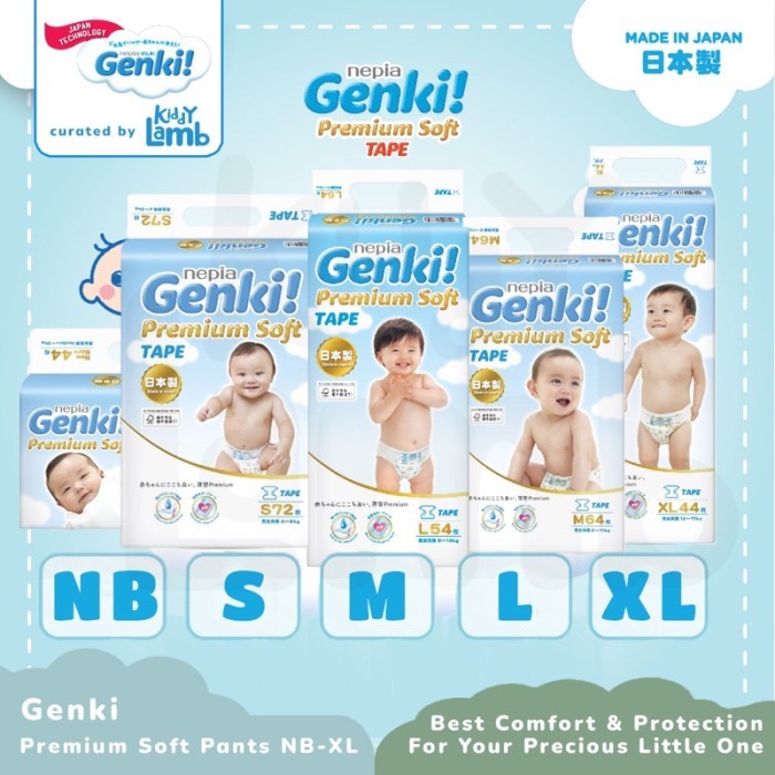Nepia Genki S72 - Popok Pampers Bayi