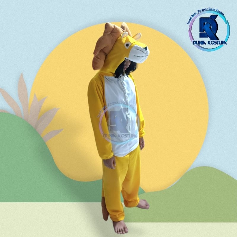 READY BAJU KOSTUM ONESIE BINATANG SINGA / KOSTUM ANAK DAN KOSTUM DEWASA / KOSTUM CARNAVAL DAN PENTAS