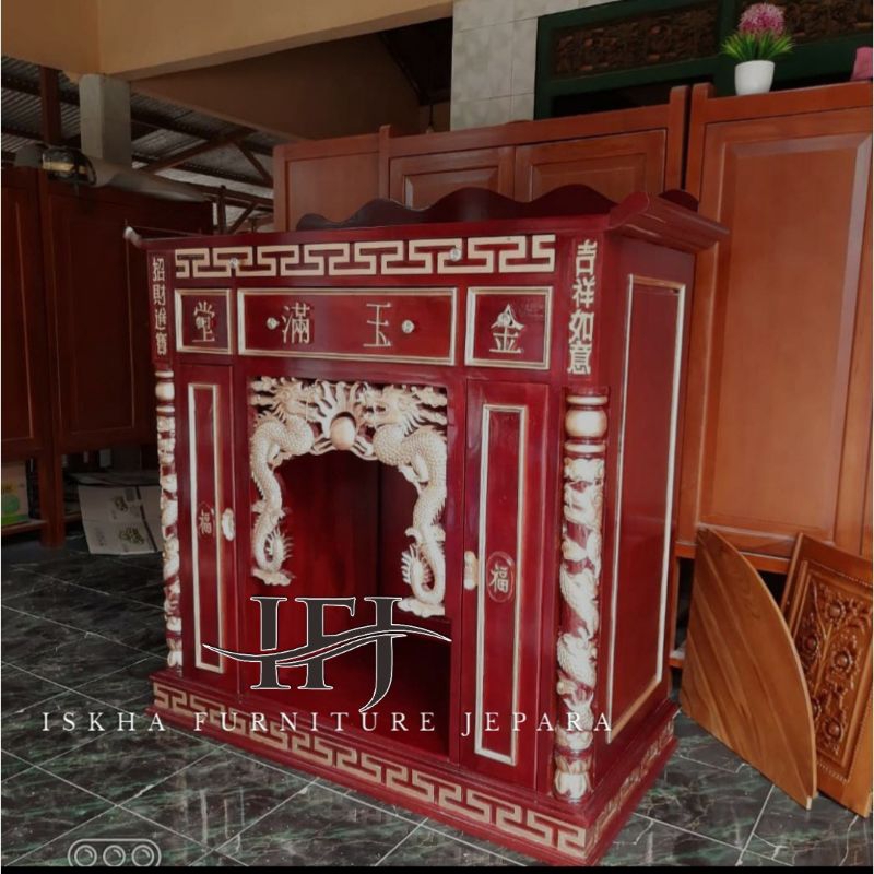 MEJA ALTAR CINA_MEJA LELUHUR CINA_MEJA ALTAR UKIR NAGA_MEJA SEMBAYANG CINA