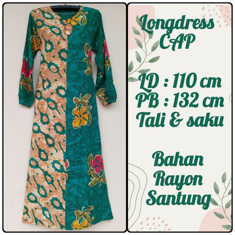 LONGDRESS BATIK CAP || LONGDRESS BATIK CAP COLETAN || LONGDRES BATIK BUSUI