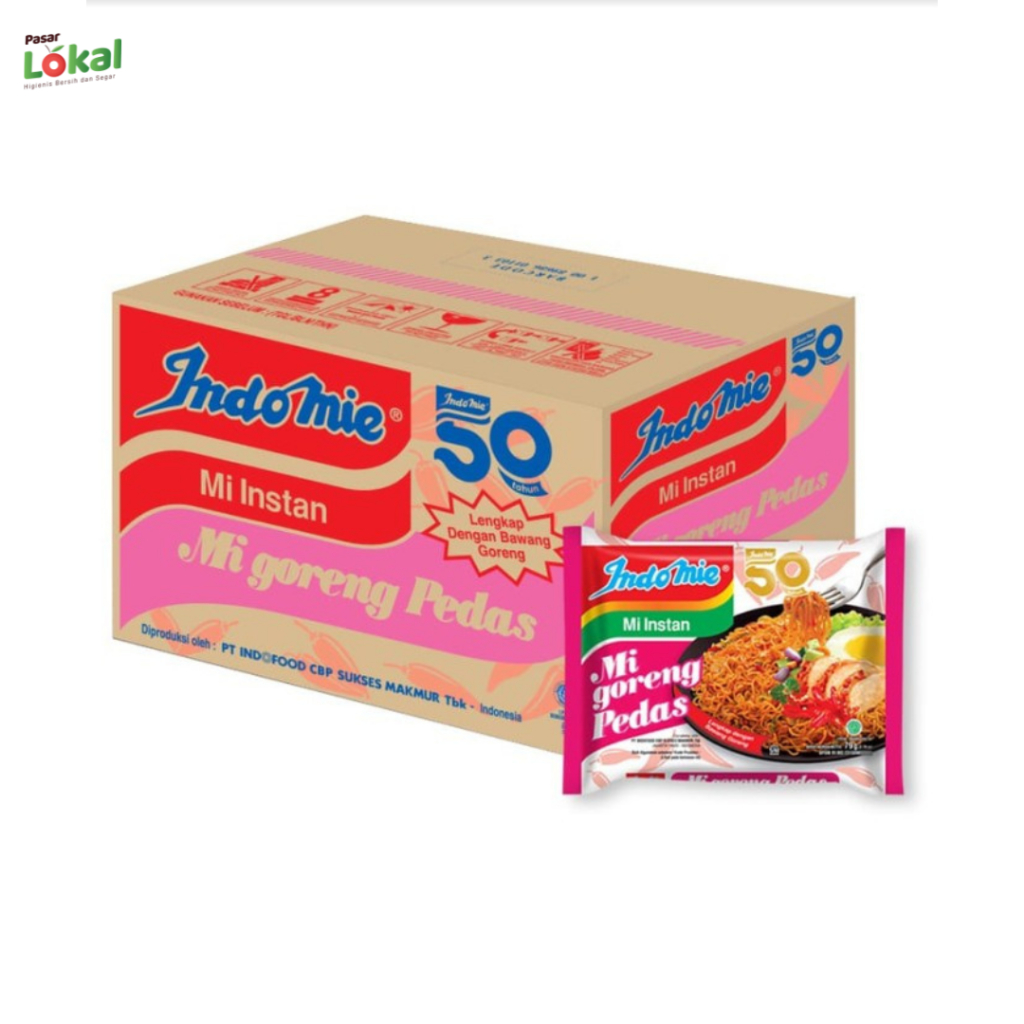 

Mie Instant Indomie Goreng Pedas Dus Karton