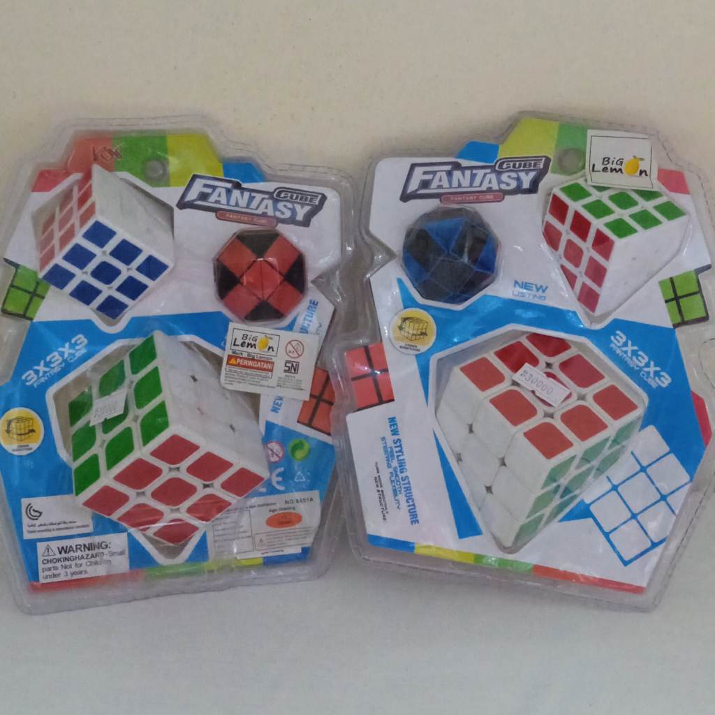 MAINAN ANAK RUBIK FANTASY CUBE isi 3 6601A