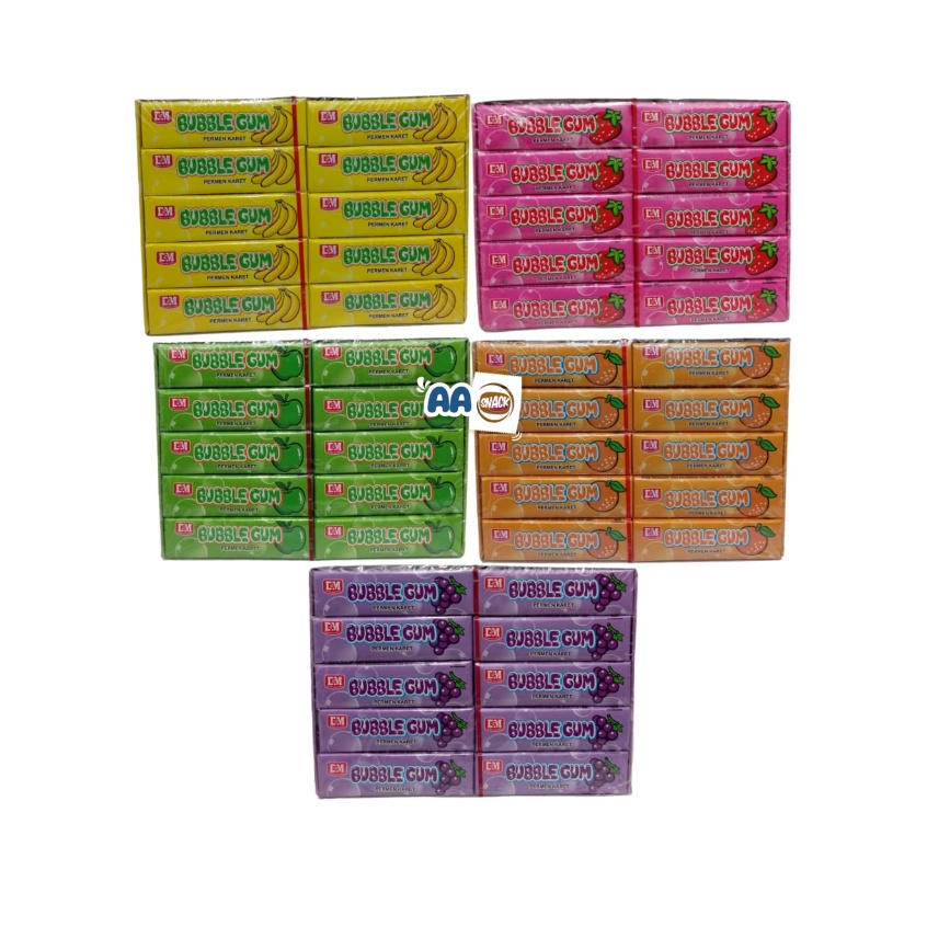 

BUBBLE GUM BOX ISI 20 X 10 GR