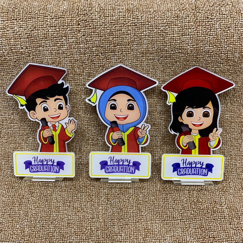 Hiasan Wisuda Akrilik