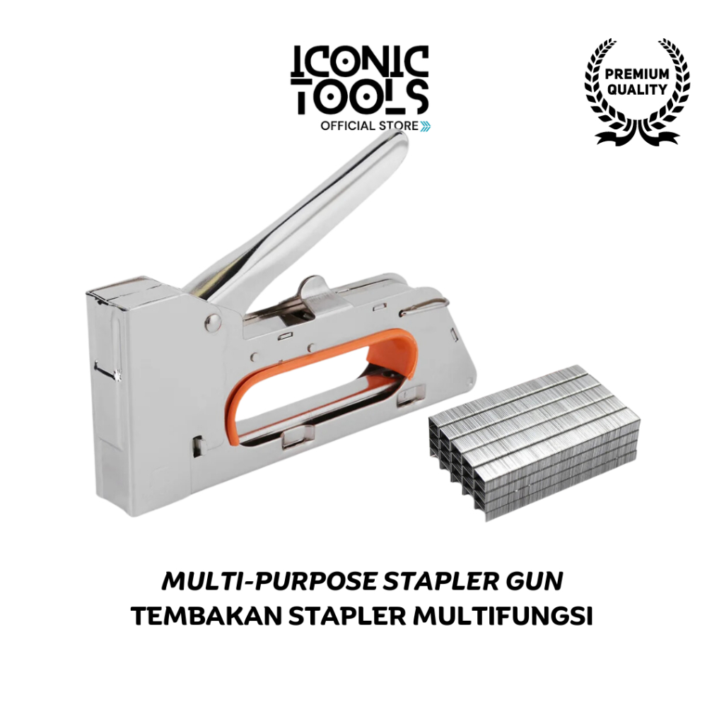 

Staples Tembak Gun Tacker RAPESCO Tembakan Stapler Taker Jok Motor Multifungsi Staples Heavy Duty