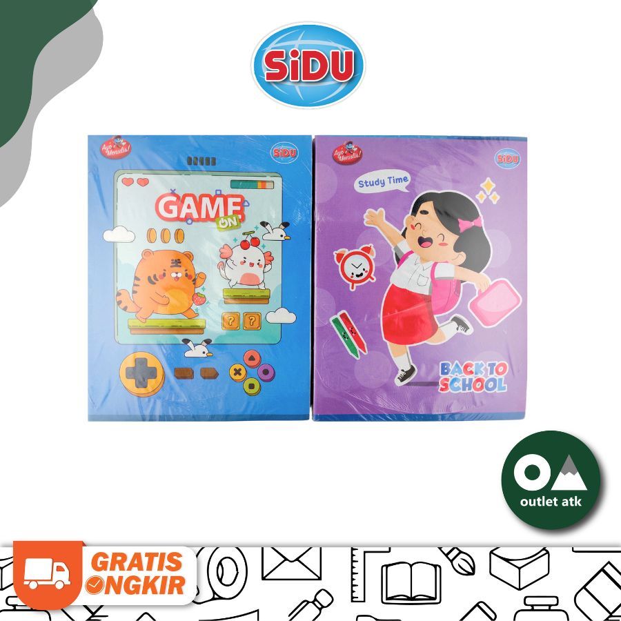 

Buku Tulis Sekolah SIDU 58 Lembar Isi 10 per Pack