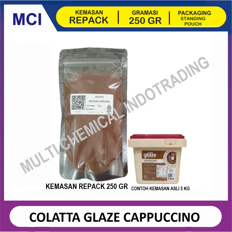 

COLATTA DIP GLAZE CAPPUCINO CAPUCINO KOPI 250 GR - TOPPING DONAT