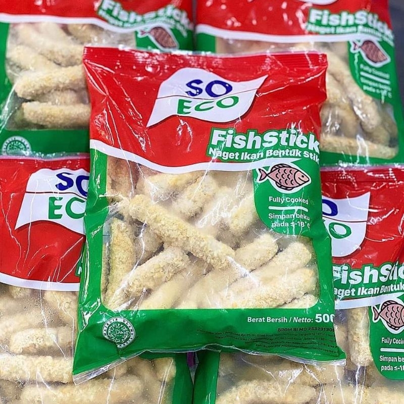 

Paket 10 Pack Naget Fish Stick Nugget Ikan So Eco Frozen