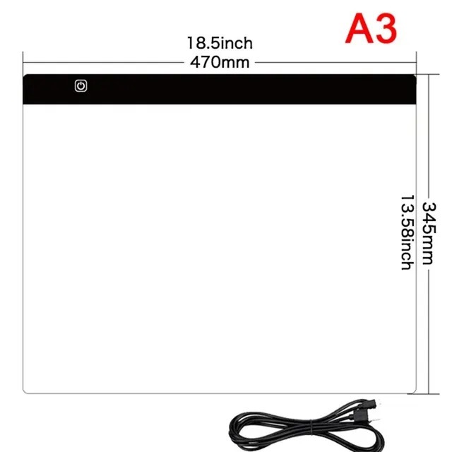 

[ready stock]A3 A4 A2 A5Trace board / Drawing Tracing / Copy Board Papan Jiplak LED light pad three