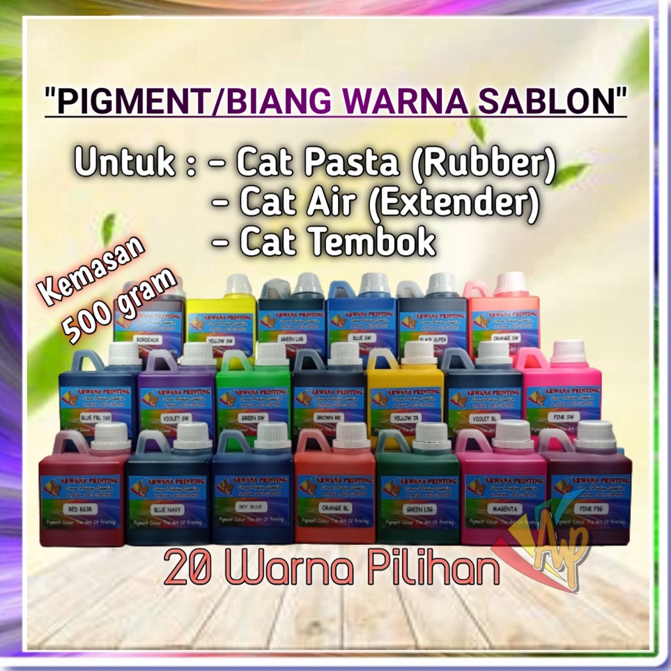 

KODE F84E Pigment Biang Warna Cat Sablon All Varian 5 gram