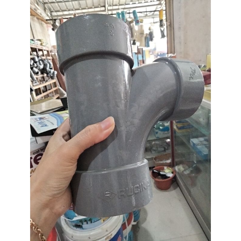 RUCIKA T 45 DERAJAT Y SAMBUNGAN FITTING PIPA PVC 3 INCH