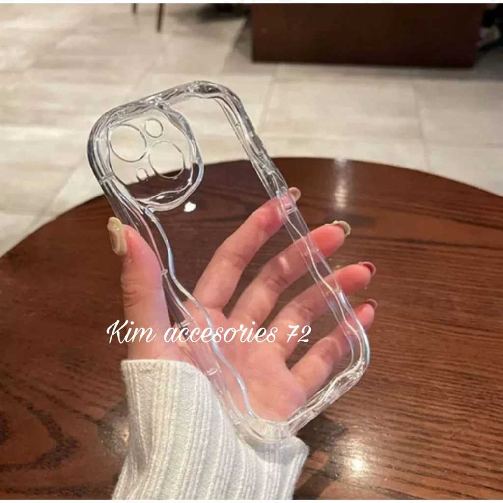 CASE VIVO Y16 SILIKON SOFTCASE BENING MELTING WAVY CLEAR