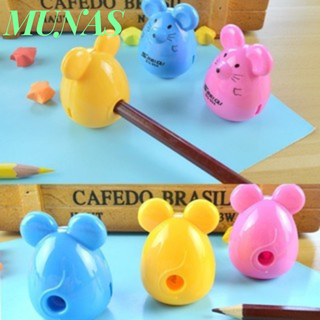 

MUNAS Peraut Pensil Motif Wortel Rautan Pensil Karakter Tikus Lucu Pencil Shaperner Alat Tulis Sekolah Serutan Pensil Anak Stationary Study