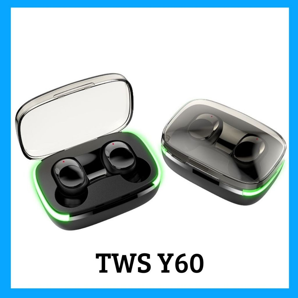 Terbaru TWS Wireless Y60 Handsfree Bluetooth Headset original