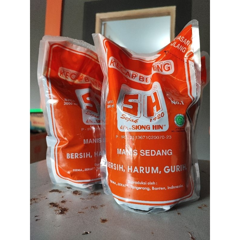 

kecap sh benteng kental manis sedang 2000ml refil asli 100% produk lokal