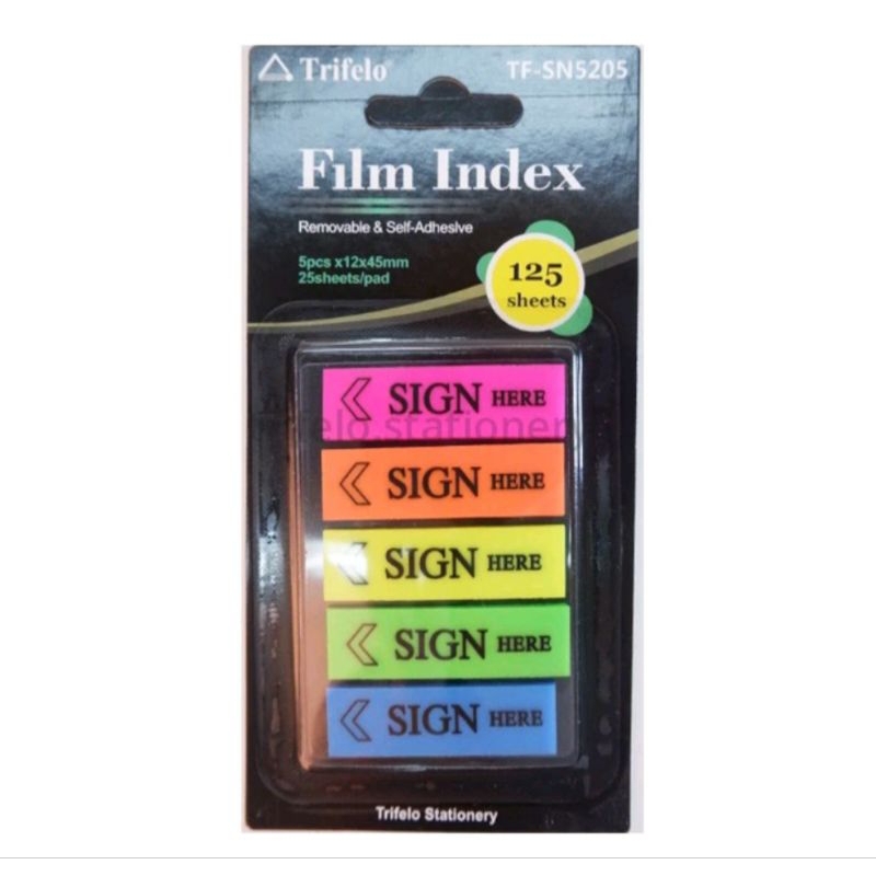 

STICK NOTE/FILM INDEX TRIFELO SIGN HERE TF -SN5205