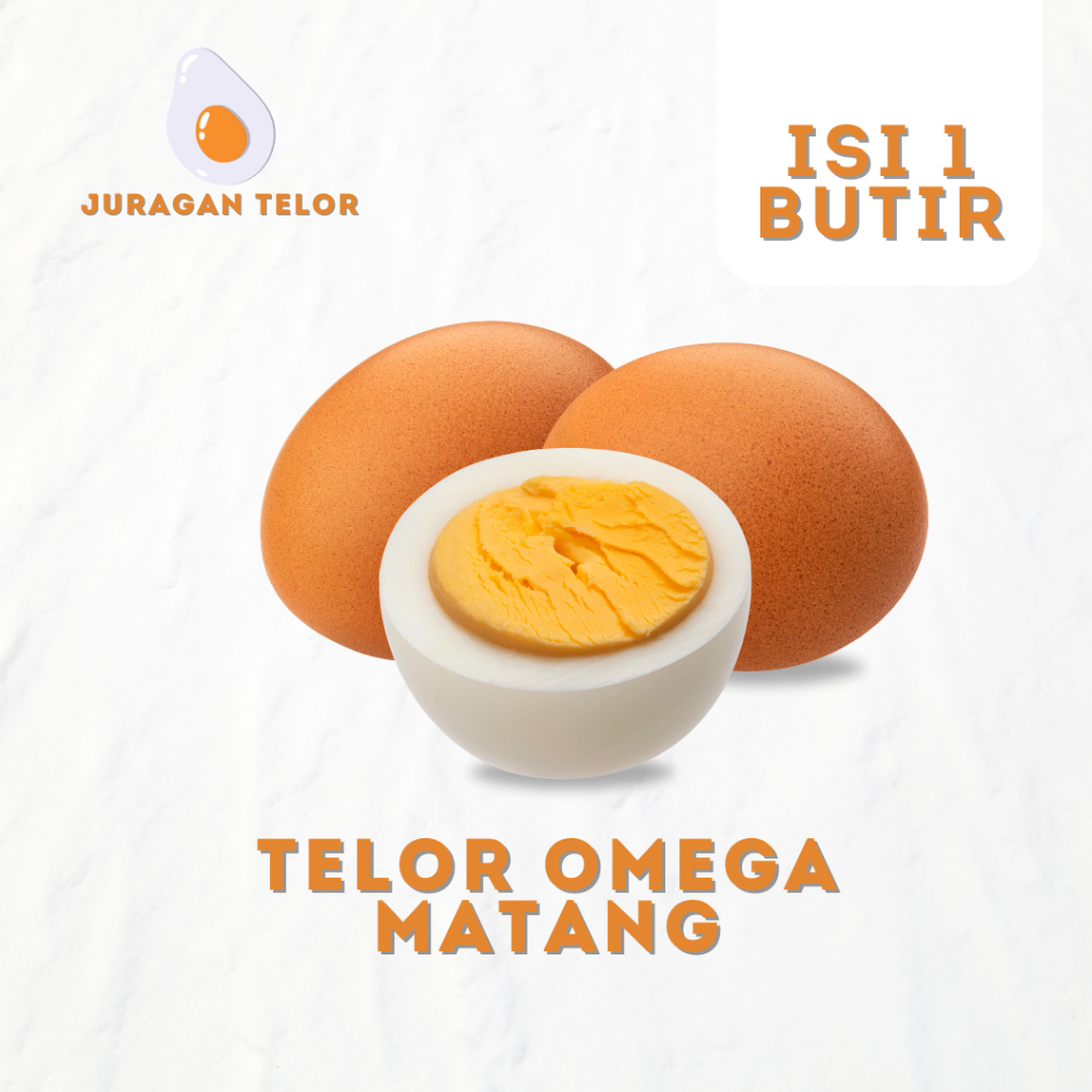 

Telur rebus omega premium sudah matang