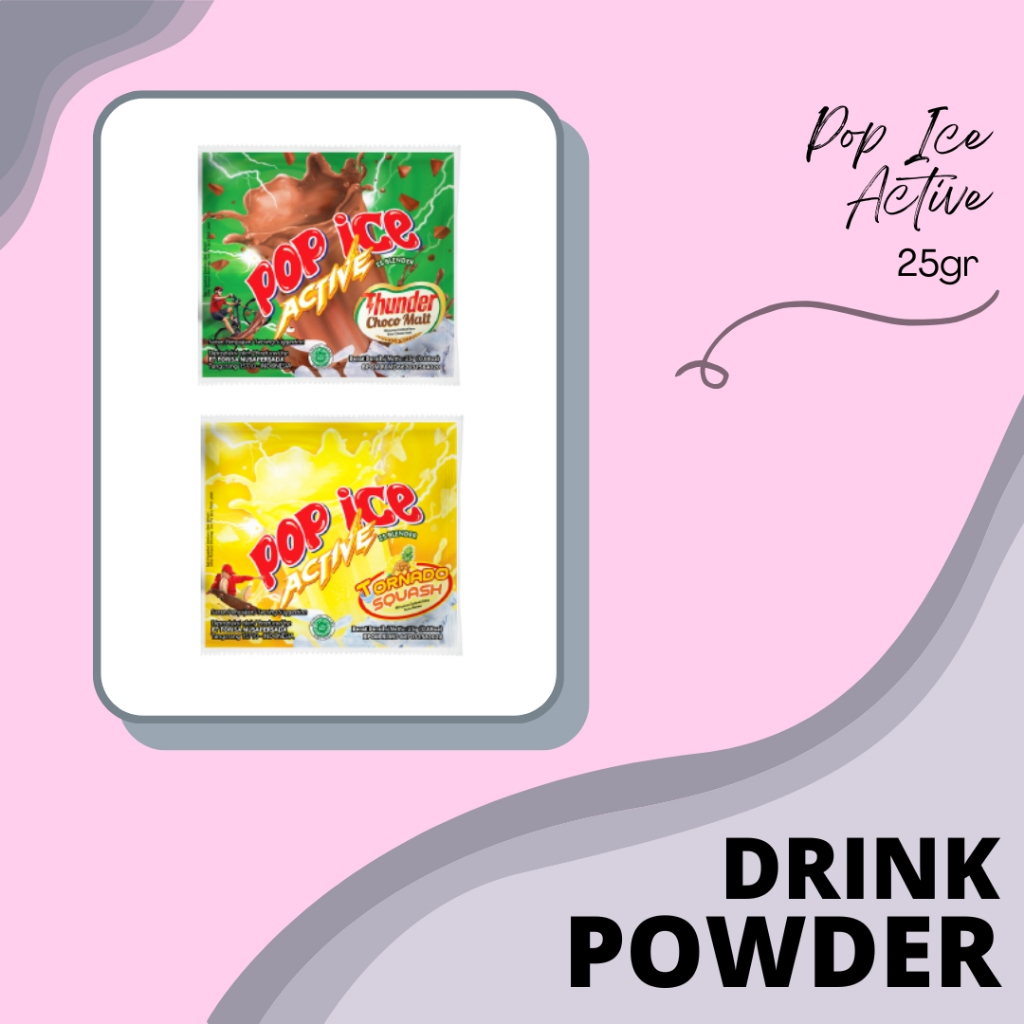 

DRINK POWDER | BUBUK MINUMAN | SERBUK MINUMAN | POP ICE MILK SHAKE POWDER | ACTIVE | POP ICE