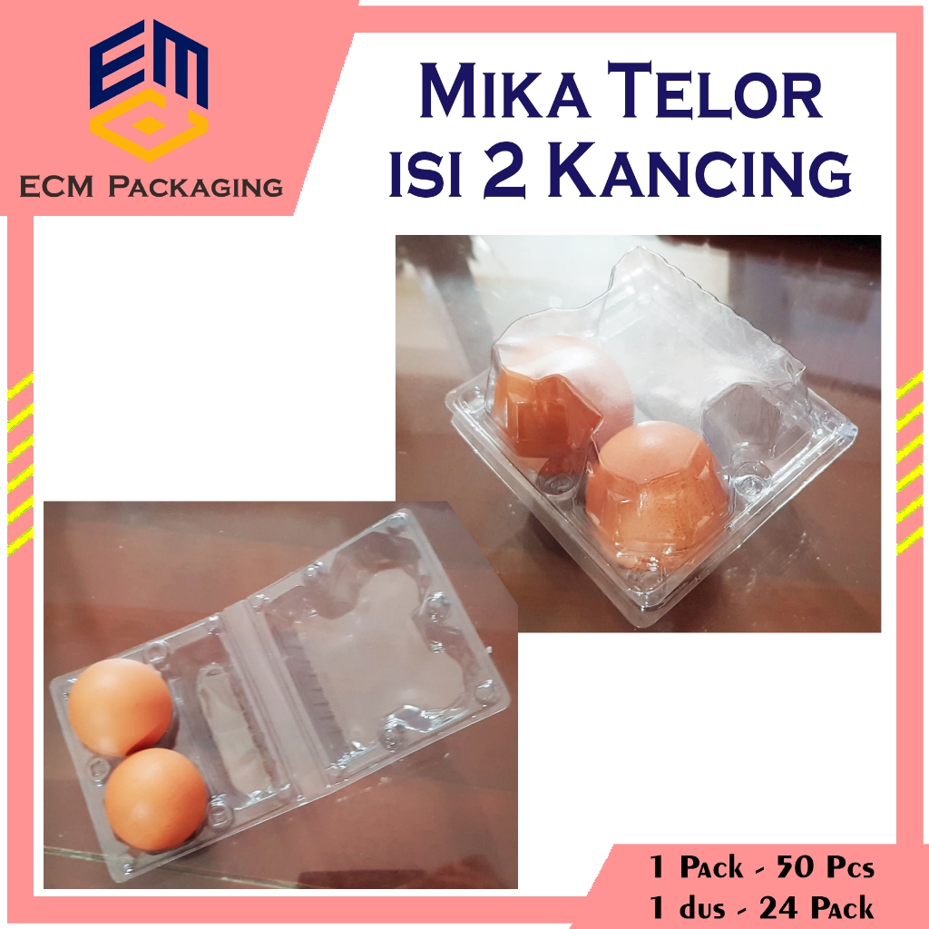 MIKA TELUR ISI 2 KANCING | MIKA TELOR ISI 2 NON STAPLES (50 PCS)