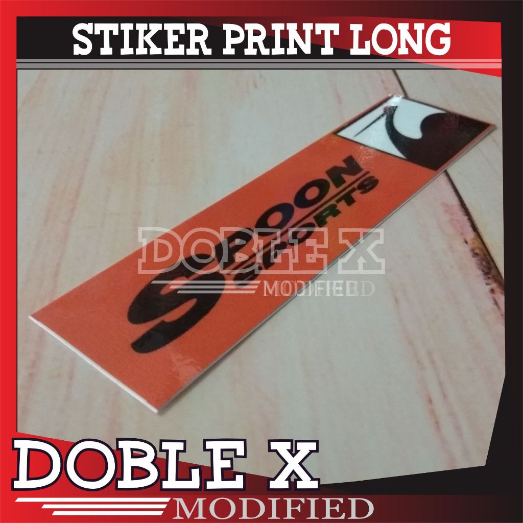 STICKER KACA DEPAN MOBIL SUNSTRIPE SPOON SPORTS