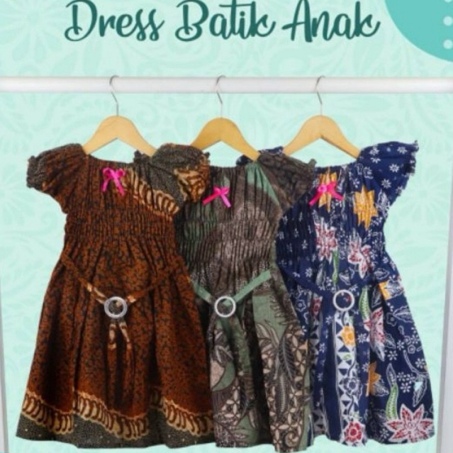 BAJU DRESS ANAK SMOKE BATIK