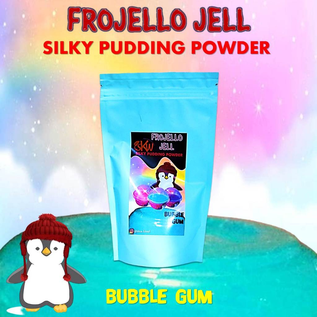 

Frojello Jell Silky Pudding tanpa masak Bubble Gum 495 gr