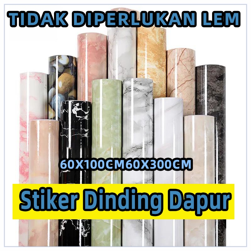 wallpaper dapur anti minyak- wallpaper lantai dapur-motif-Stiker-Marmer