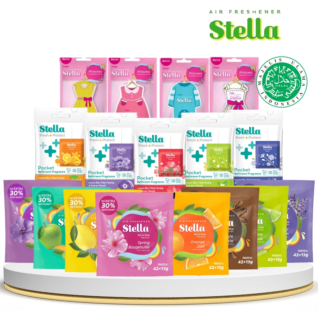 Stella All In One Lavender Garden 42+13gr - Pengharum Ruangan stella gantung