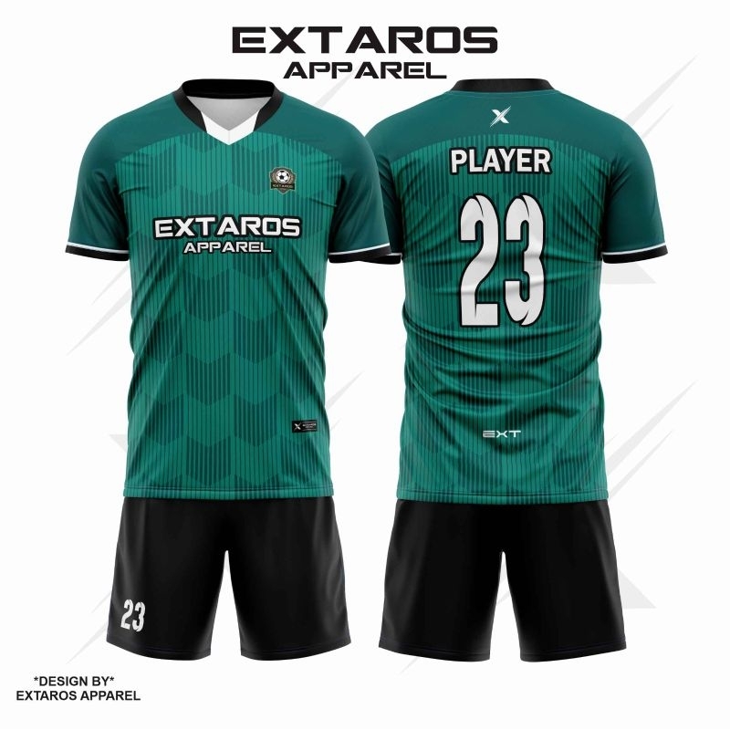 BAJU BOLA JERSEY FUTSAL BEBAS NAMA COSTUME PRINT "DESIGN BY " EXTAROS APPAREL