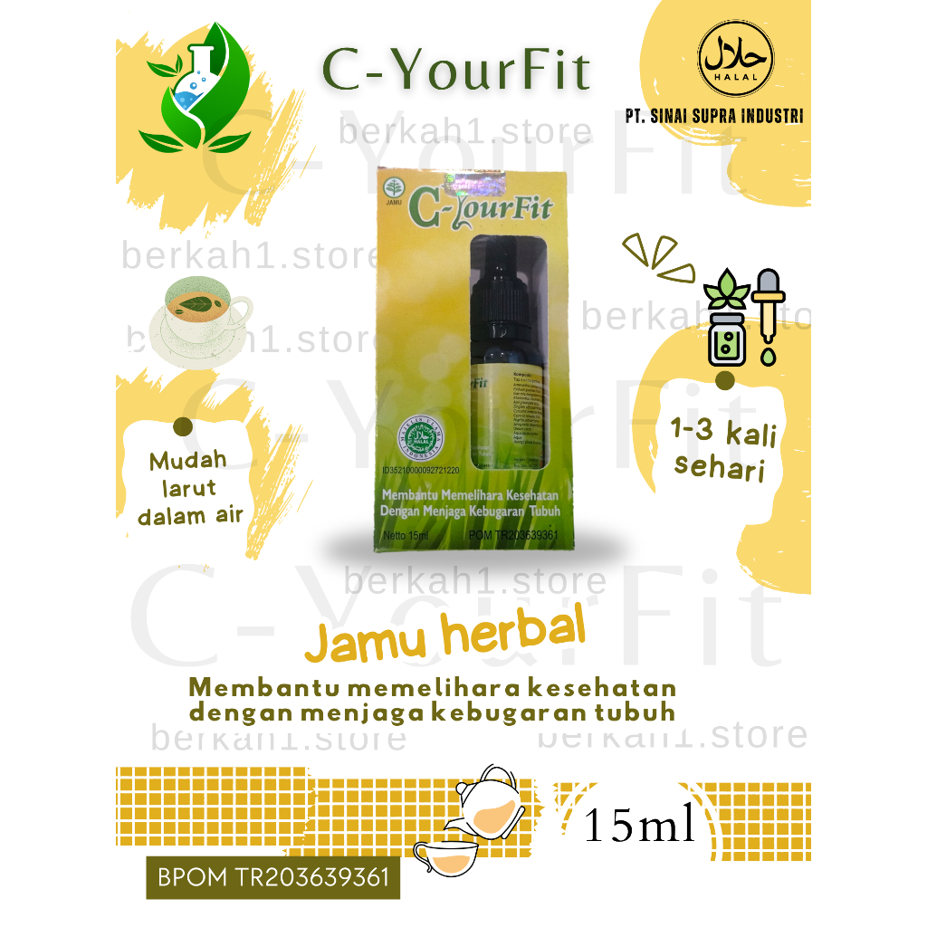 FREE GIFT. C-YourFit 100% ASLI, Jamu Herbal, Jamu tetes, C YourFit, ORIGINAL, C your fit TERMURAH
