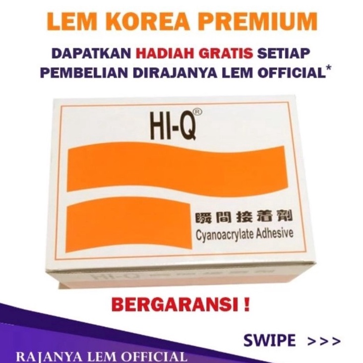 

KODE O4N lem tetes HI Q lem serbaguna lem korea hiq super glue superglue HIQ cyanoacrylate