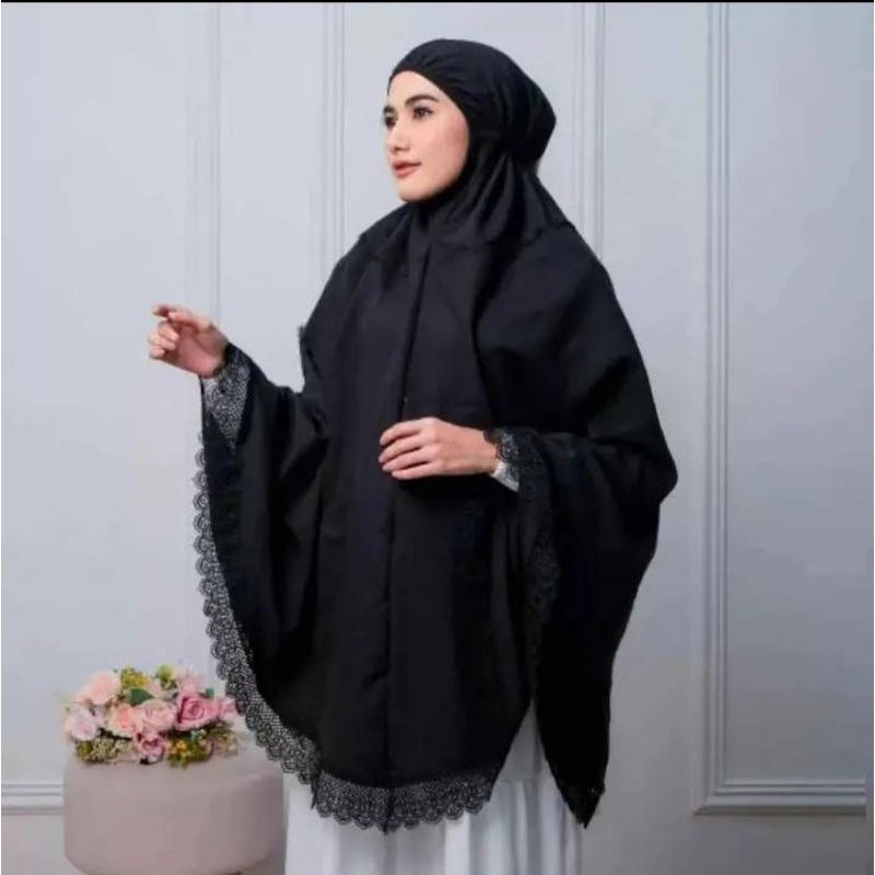 Bergo umroh dan haji telekung bersaku bahan katun premium hijab jumbo dagu malaysia