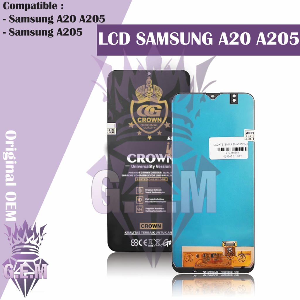 LCD TOUCHSCREEN SAMSUNG A20 / A205 ORIGINAL