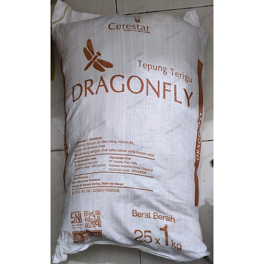 

DragonFly @ Terigu Kemasan 1 KG (Ball - 25 x 1 KG)