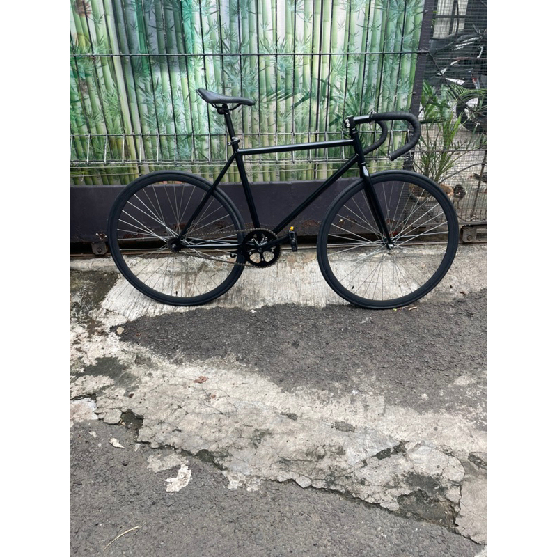 Fullbike sepeda fixie doltrap / torpedo 700c size 49 black