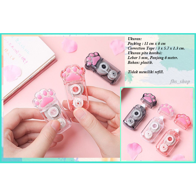 

Correction Tape Paw Transparan Tape Correction Aesthetic Paws Transparant Twingo Correction Tape