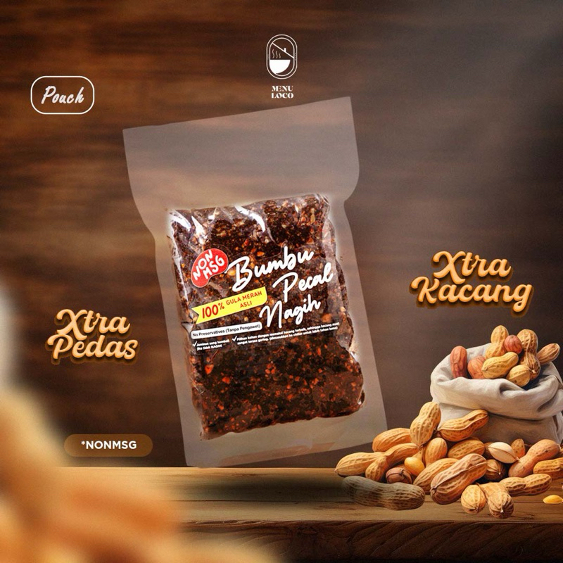 

Vacuum pack Bumbu Pecal Nagih size M @menuloco.id