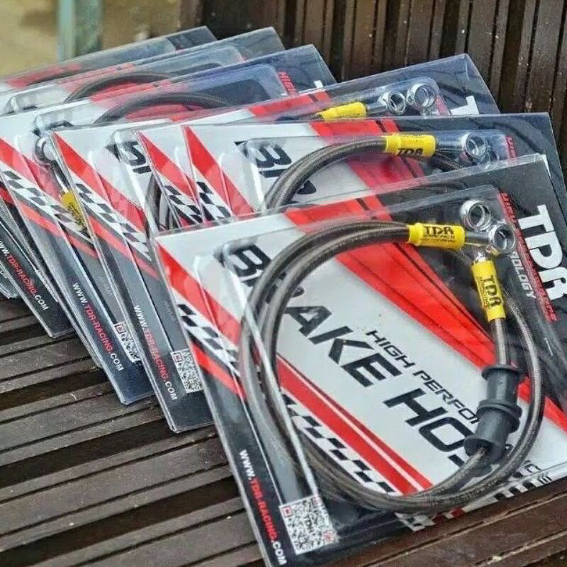 Selang Rem Depan TDR - 37 inch Nmax - Aerox - Vario 150/125 series  - Lexi Black Carbon TDR