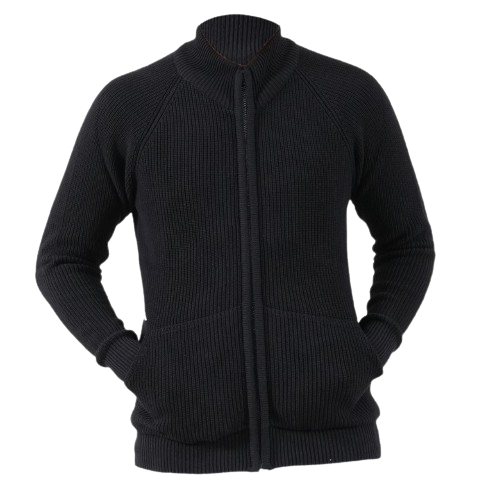 Boneh Sweater Rajut Pria Tebal Dewasa Polos Jaket Wol Premium Quarter Zip Sweater Rajut Resleting