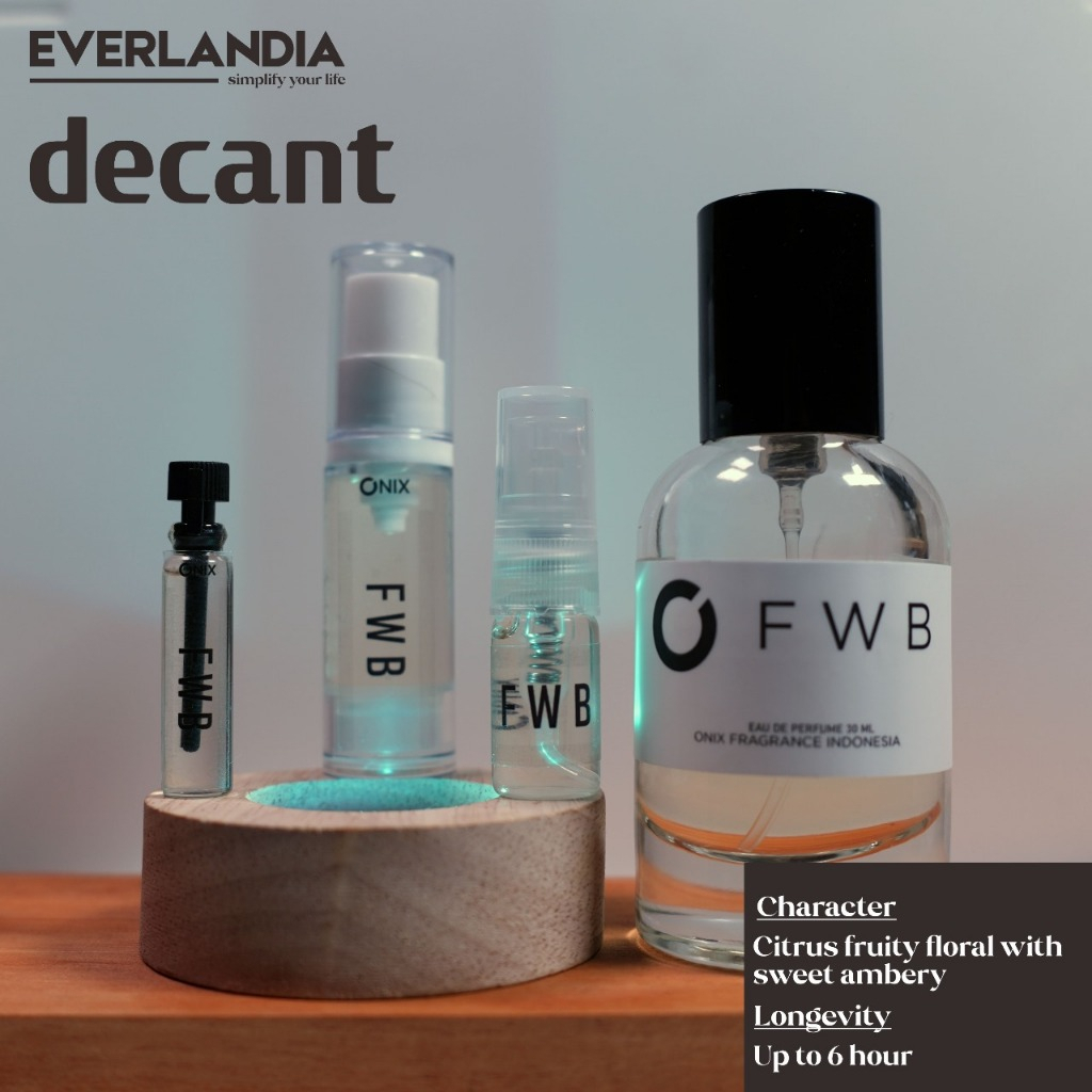 DECANT Parfum Original Onix FWB EDP Share in Jar 5ml spray/2ml spray/1ml vial