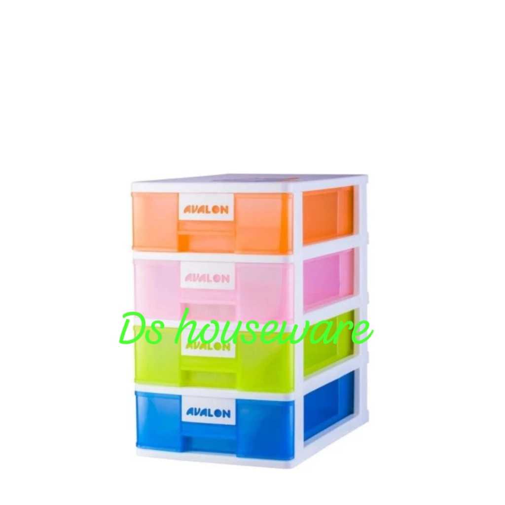 Laci container Avalon F4 SS-4 Multindo Laci / Lemari Plastik Susun